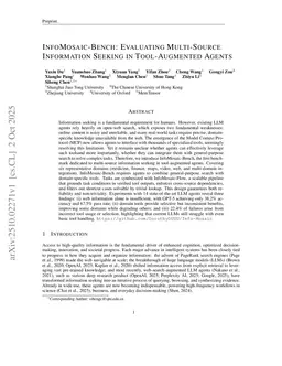 InfoMosaic-Bench: Evaluating Multi-Source Information Seeking in Tool-Augmented Agents