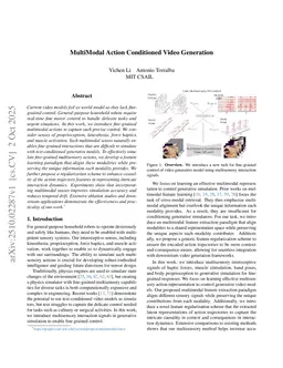 MultiModal Action Conditioned Video Generation