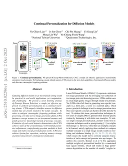 Continual Personalization for Diffusion Models