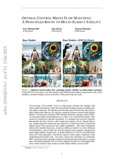 Optimal Control Meets Flow Matching: A Principled Route to Multi-Subject Fidelity