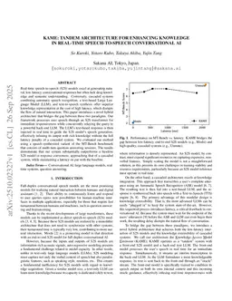 KAME: Tandem Architecture for Enhancing Knowledge in Real-Time Speech-to-Speech Conversational AI