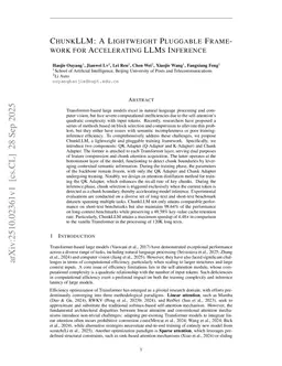 ChunkLLM: A Lightweight Pluggable Framework for Accelerating LLMs Inference