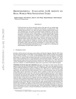 BrowserArena: Evaluating LLM Agents on Real-World Web Navigation Tasks