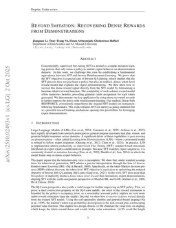 Beyond Imitation: Recovering Dense Rewards from Demonstrations