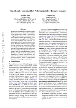 TravelBench : Exploring LLM Performance in Low-Resource Domains