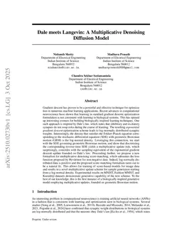 Dale meets Langevin: A Multiplicative Denoising Diffusion Model