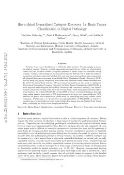 Hierarchical Generalized Category Discovery for Brain Tumor Classification in Digital Pathology