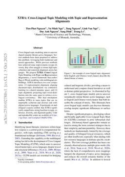 XTRA: Cross-Lingual Topic Modeling with Topic and Representation Alignments