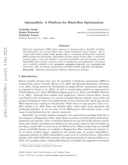 OptunaHub: A Platform for Black-Box Optimization