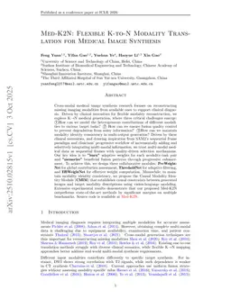 Med-K2N: Flexible K-to-N Modality Translation for Medical Image Synthesis