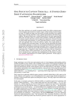 One Patch to Caption Them All: A Unified Zero-Shot Captioning Framework