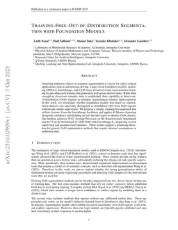 Training-Free Out-Of-Distribution Segmentation With Foundation Models