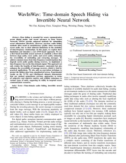 WavInWav: Time-domain Speech Hiding via Invertible Neural Network