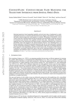 ContextFlow: Context-Aware Flow Matching For Trajectory Inference From Spatial Omics Data