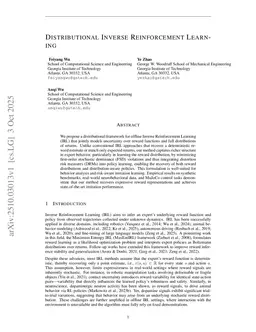 Distributional Inverse Reinforcement Learning