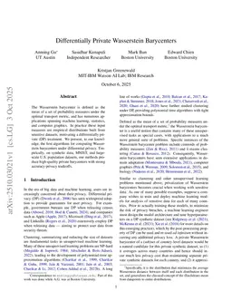 Differentially Private Wasserstein Barycenters