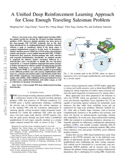 A Unified Deep Reinforcement Learning Approach for Close Enough Traveling Salesman Problem