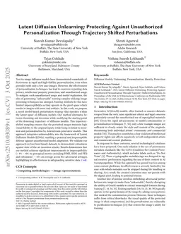 Latent Diffusion Unlearning: Protecting Against Unauthorized Personalization Through Trajectory Shifted Perturbations
