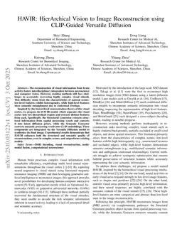 HAVIR: HierArchical Vision to Image Reconstruction using CLIP-Guided Versatile Diffusion