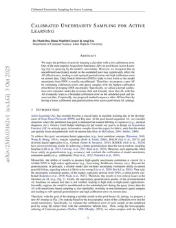 Calibrated Uncertainty Sampling for Active Learning