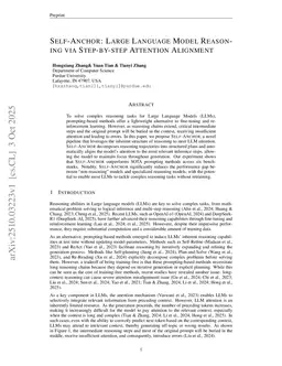 Self-Anchor: Large Language Model Reasoning via Step-by-step Attention Alignment