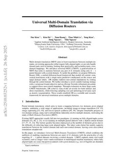 Universal Multi-Domain Translation via Diffusion Routers