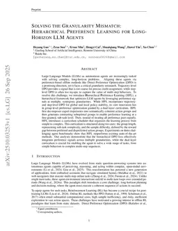 Solving the Granularity Mismatch: Hierarchical Preference Learning for Long-Horizon LLM Agents