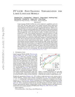 PT$^2$-LLM: Post-Training Ternarization for Large Language Models