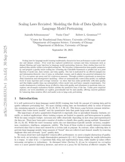 Scaling Laws Revisited: Modeling the Role of Data Quality in Language Model Pretraining
