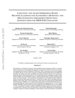 Linguistic and Audio Embedding-Based Machine Learning for Alzheimer's Dementia and Mild Cognitive Impairment Detection: Insights from the PROCESS Challenge