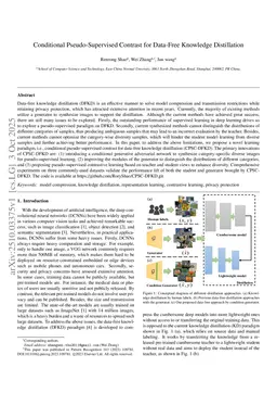 Conditional Pseudo-Supervised Contrast for Data-Free Knowledge Distillation