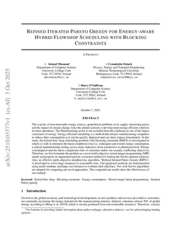 Refined Iterated Pareto Greedy for Energy-aware Hybrid Flowshop Scheduling with Blocking Constraints