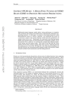 InstructPLM-mu: 1-Hour Fine-Tuning of ESM2 Beats ESM3 in Protein Mutation Predictions