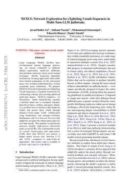 NEXUS: Network Exploration for eXploiting Unsafe Sequences in Multi-Turn LLM Jailbreaks