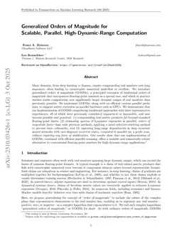 Generalized Orders of Magnitude for Scalable, Parallel, High-Dynamic-Range Computation
