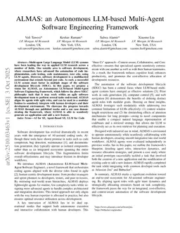 ALMAS: an Autonomous LLM-based Multi-Agent Software Engineering Framework