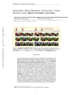 Streaming Drag-Oriented Interactive Video Manipulation: Drag Anything, Anytime!