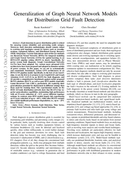 Generalization of Graph Neural Network Models for Distribution Grid Fault Detection