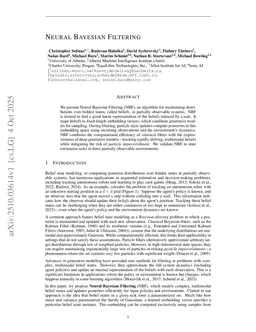 Neural Bayesian Filtering