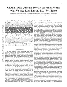 QPADL: Post-Quantum Private Spectrum Access with Verified Location and DoS Resilience
