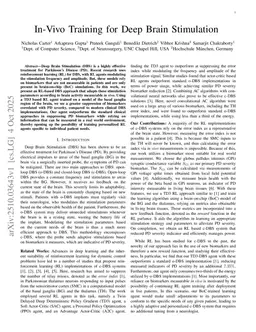 In-Vivo Training for Deep Brain Stimulation