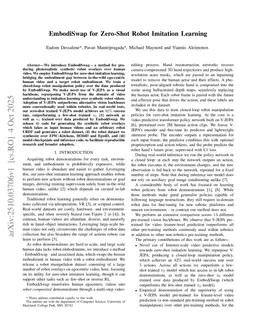 EmbodiSwap for Zero-Shot Robot Imitation Learning