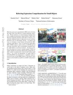 Referring Expression Comprehension for Small Objects