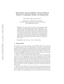 Mechanistic Interpretability of Socio-Political Frames in Language Models