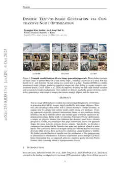 Diverse Text-to-Image Generation via Contrastive Noise Optimization