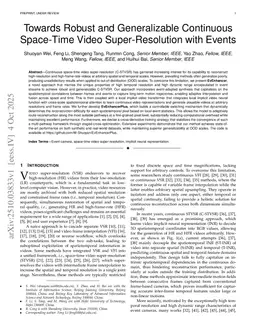 Towards Robust and Generalizable Continuous Space-Time Video Super-Resolution with Events