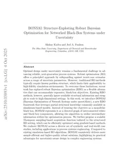 BONSAI: Structure-exploiting robust Bayesian optimization for networked black-box systems under uncertainty