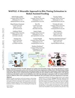 WAFFLE: A Wearable Approach to Bite Timing Estimation in Robot-Assisted Feeding