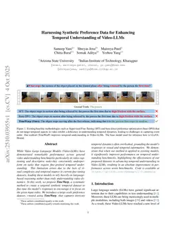 Harnessing Synthetic Preference Data for Enhancing Temporal Understanding of Video-LLMs