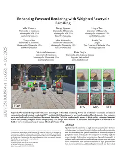 Enhancing Foveated Rendering with Weighted Reservoir Sampling
